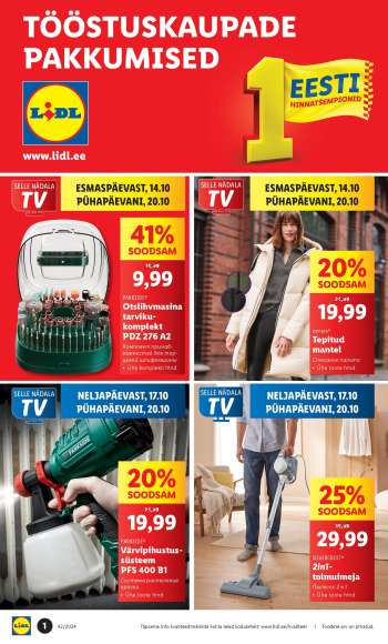 Kaupluse Lidl kliendileht - 14.10.2024 - 20.10.2024.