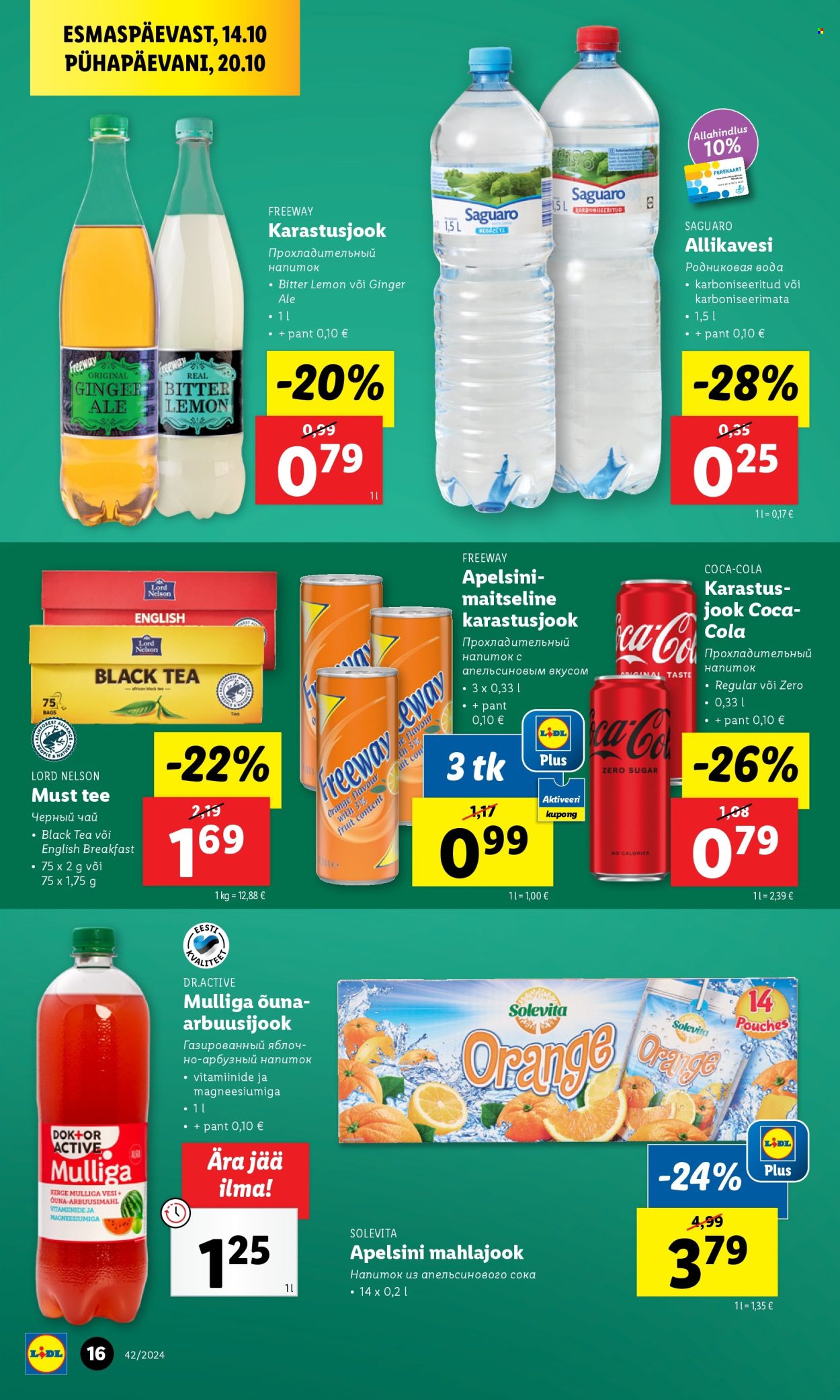 Lidl kliendileht - 14.10.2024 - 20.10.2024. Lehekülg 16