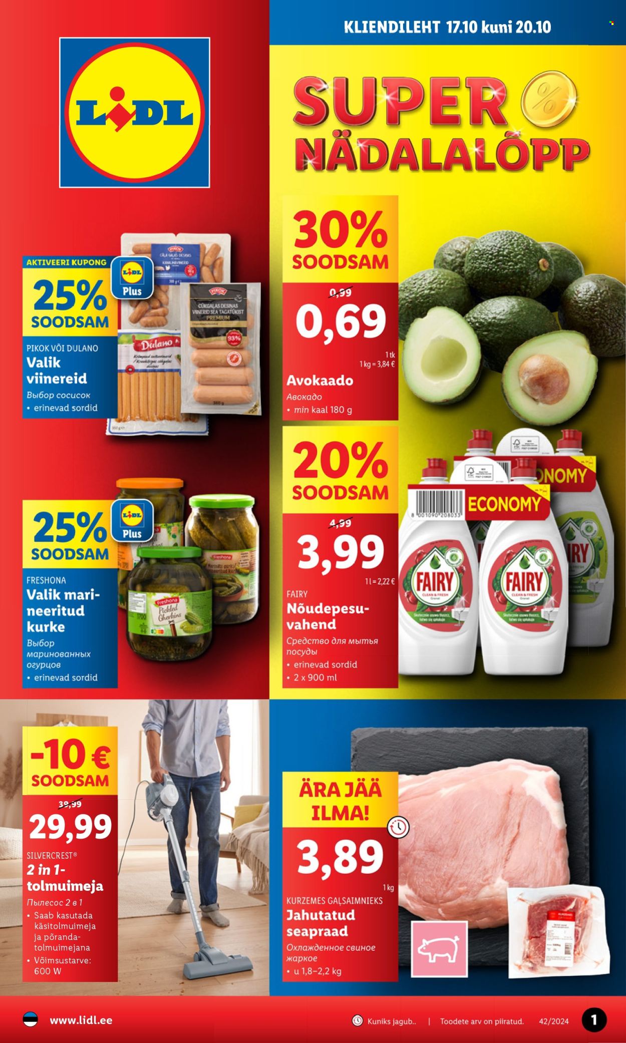 Lidl kliendileht - 17.10.2024 - 20.10.2024. Lehekülg 1