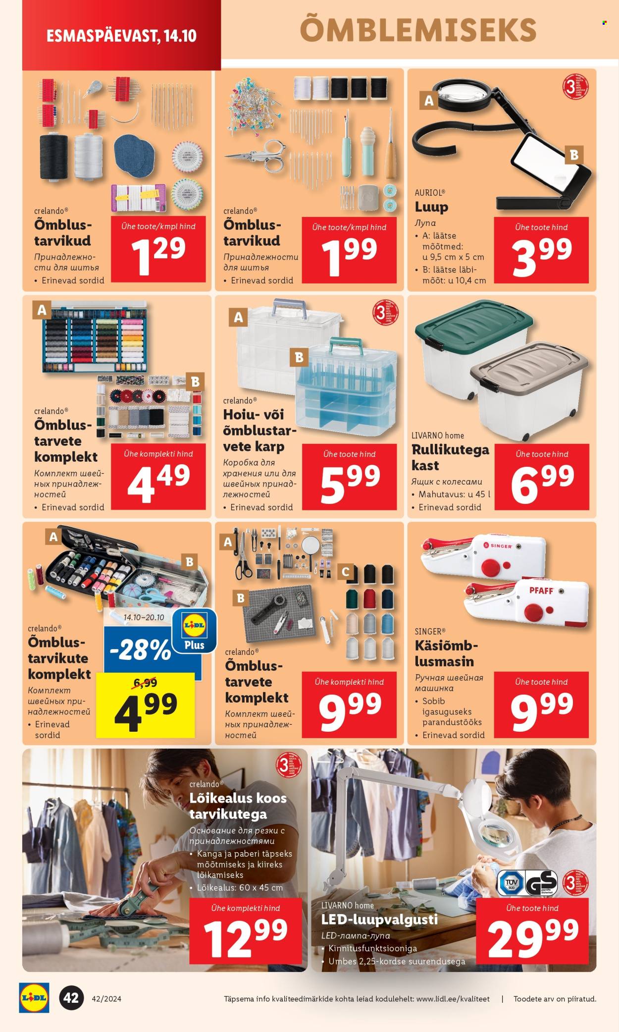 Lidl kliendileht - 17.10.2024 - 20.10.2024. Lehekülg 42
