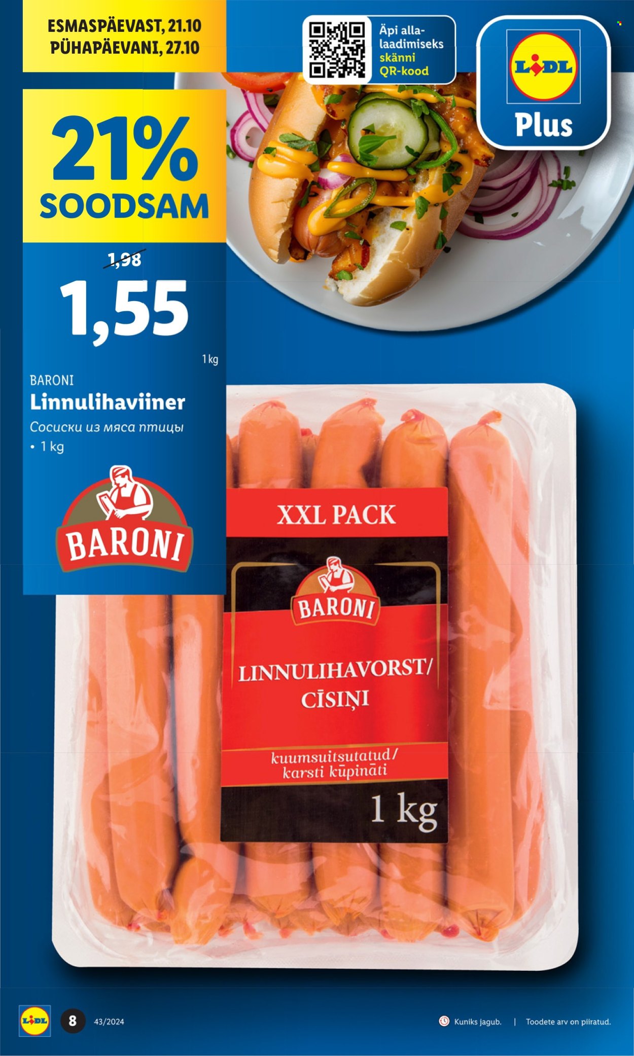 Lidl kliendileht - 21.10.2024 - 27.10.2024. Lehekülg 8