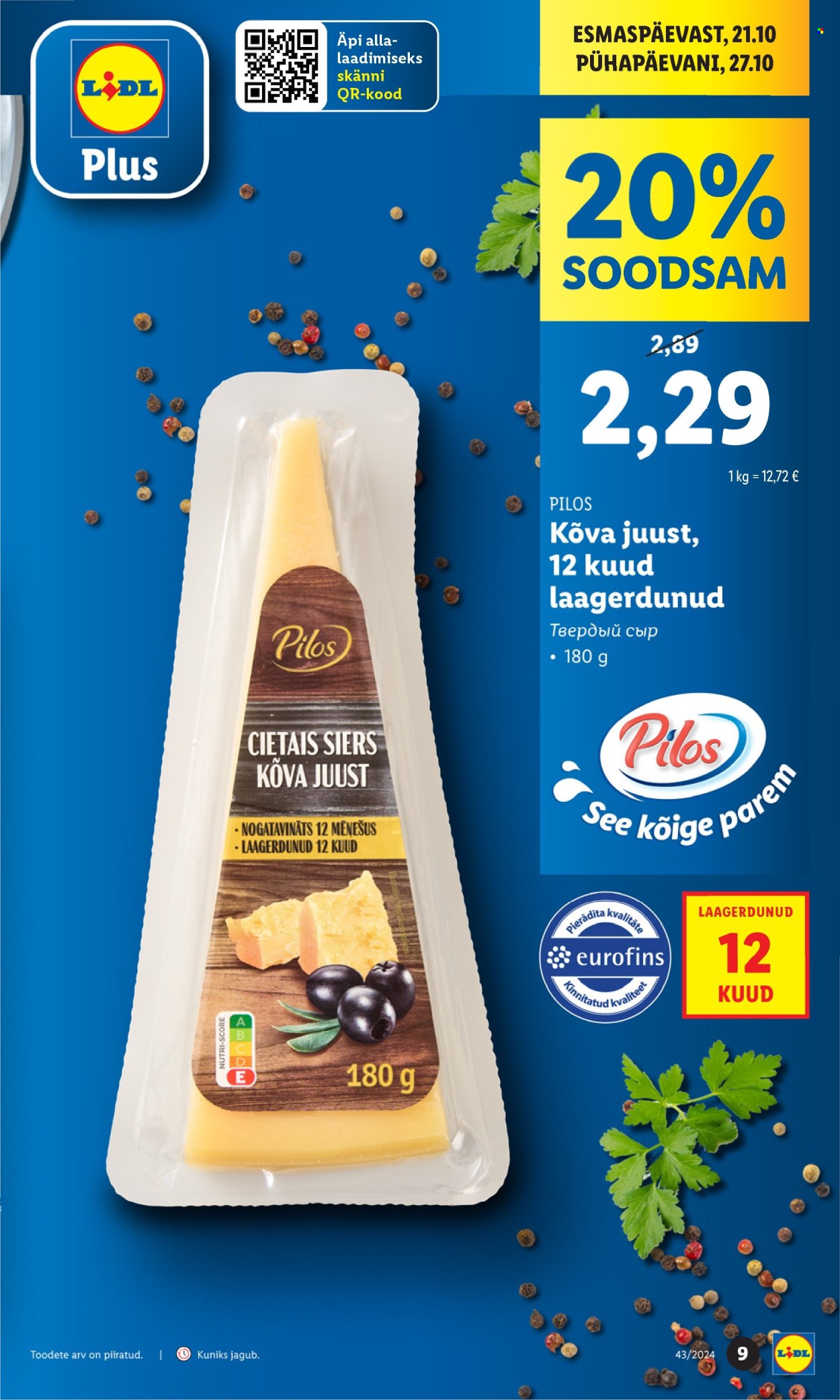 Lidl kliendileht - 21.10.2024 - 27.10.2024. Lehekülg 9