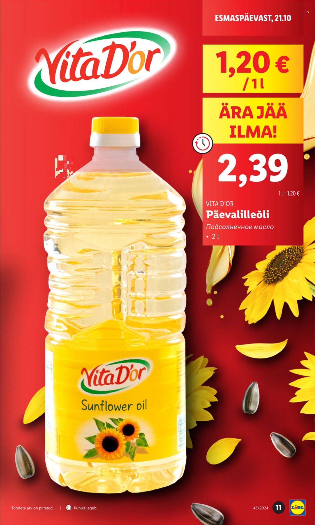 Lidl kliendileht - 21.10.2024 - 27.10.2024. Lehekülg 11
