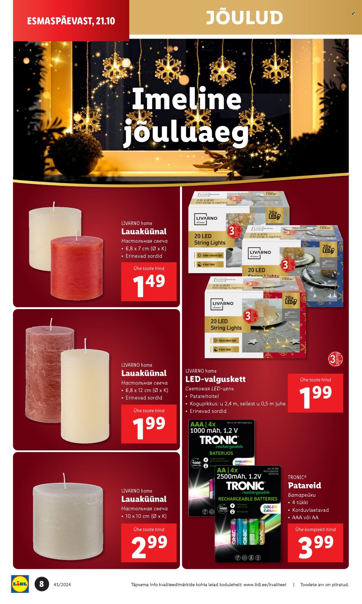 Lidl kliendileht - 21.10.2024 - 27.10.2024. Lehekülg 8