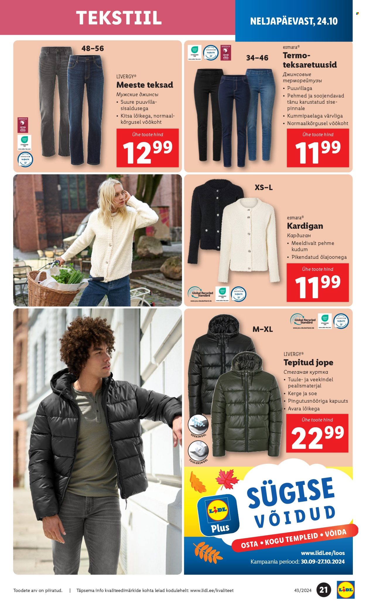 Lidl kliendileht - 21.10.2024 - 27.10.2024. Lehekülg 21