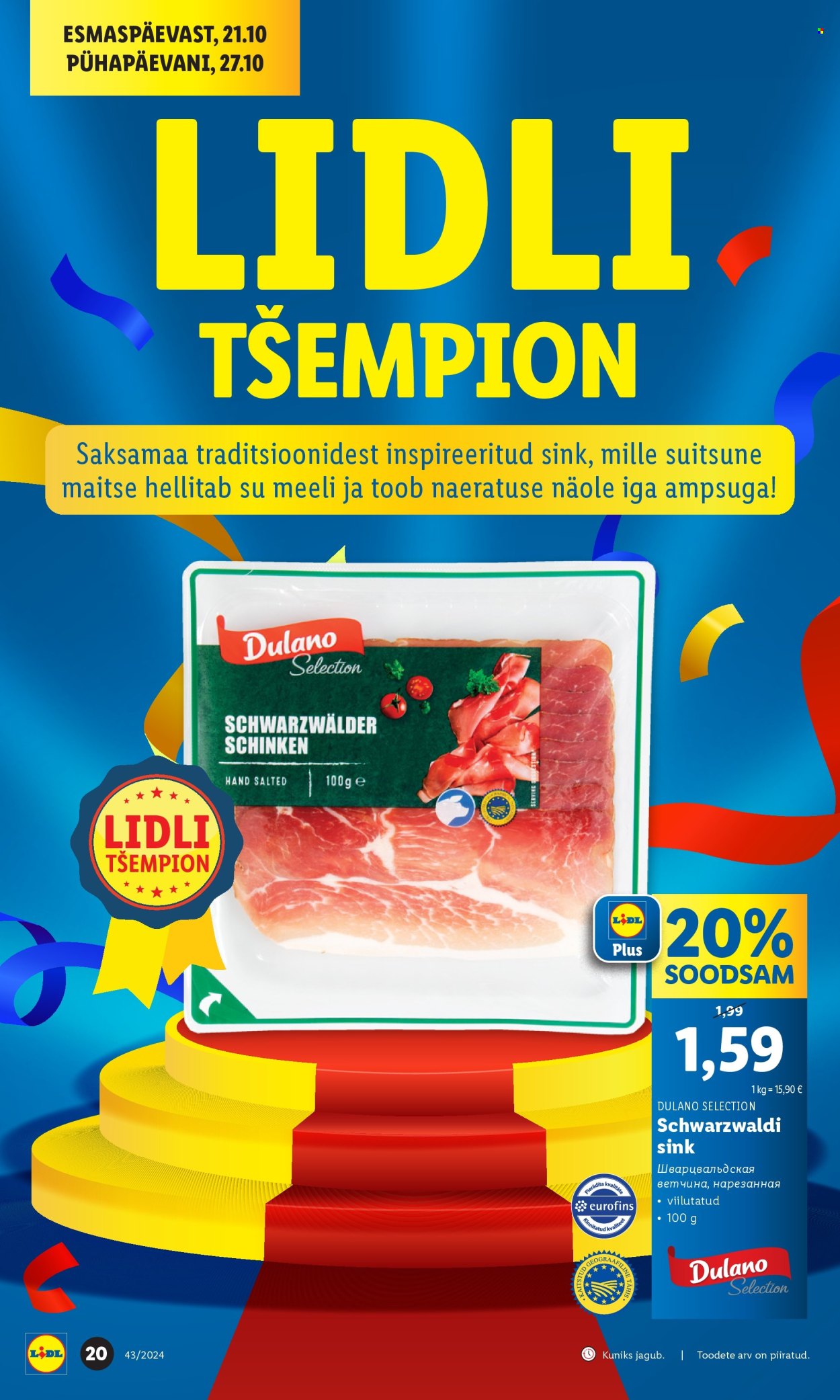 Lidl kliendileht - 24.10.2024 - 27.10.2024. Lehekülg 20