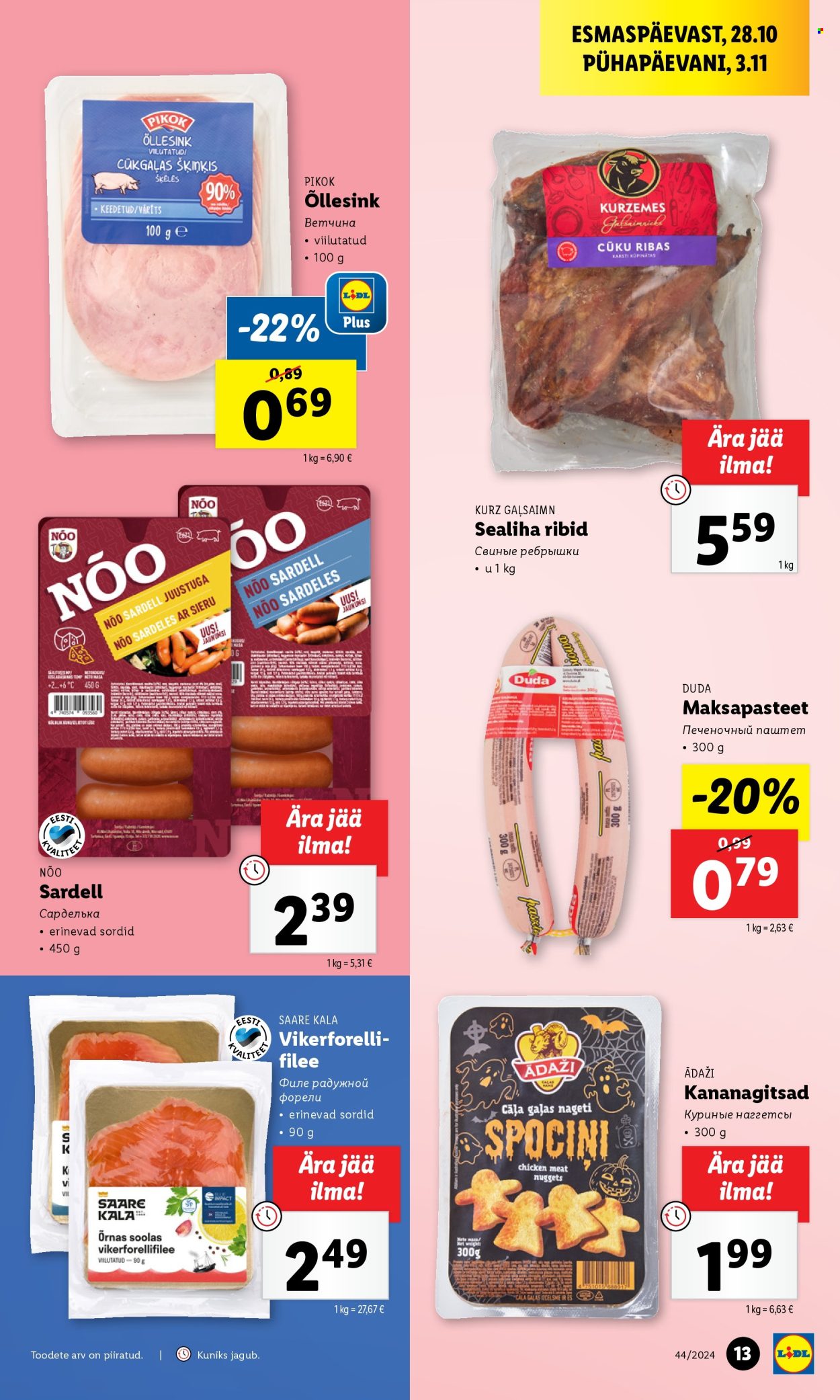 Lidl kliendileht - 28.10.2024 - 03.11.2024. Lehekülg 13