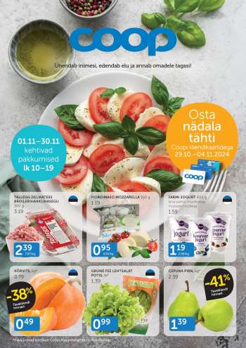 Kaupluse Coop kliendileht - 29.10.2024 - 04.11.2024.