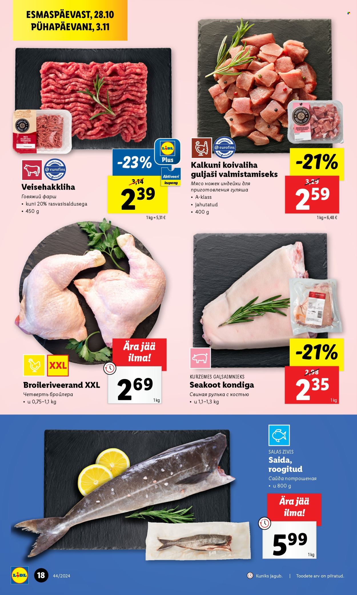 Lidl kliendileht - 31.10.2024 - 03.11.2024. Lehekülg 18