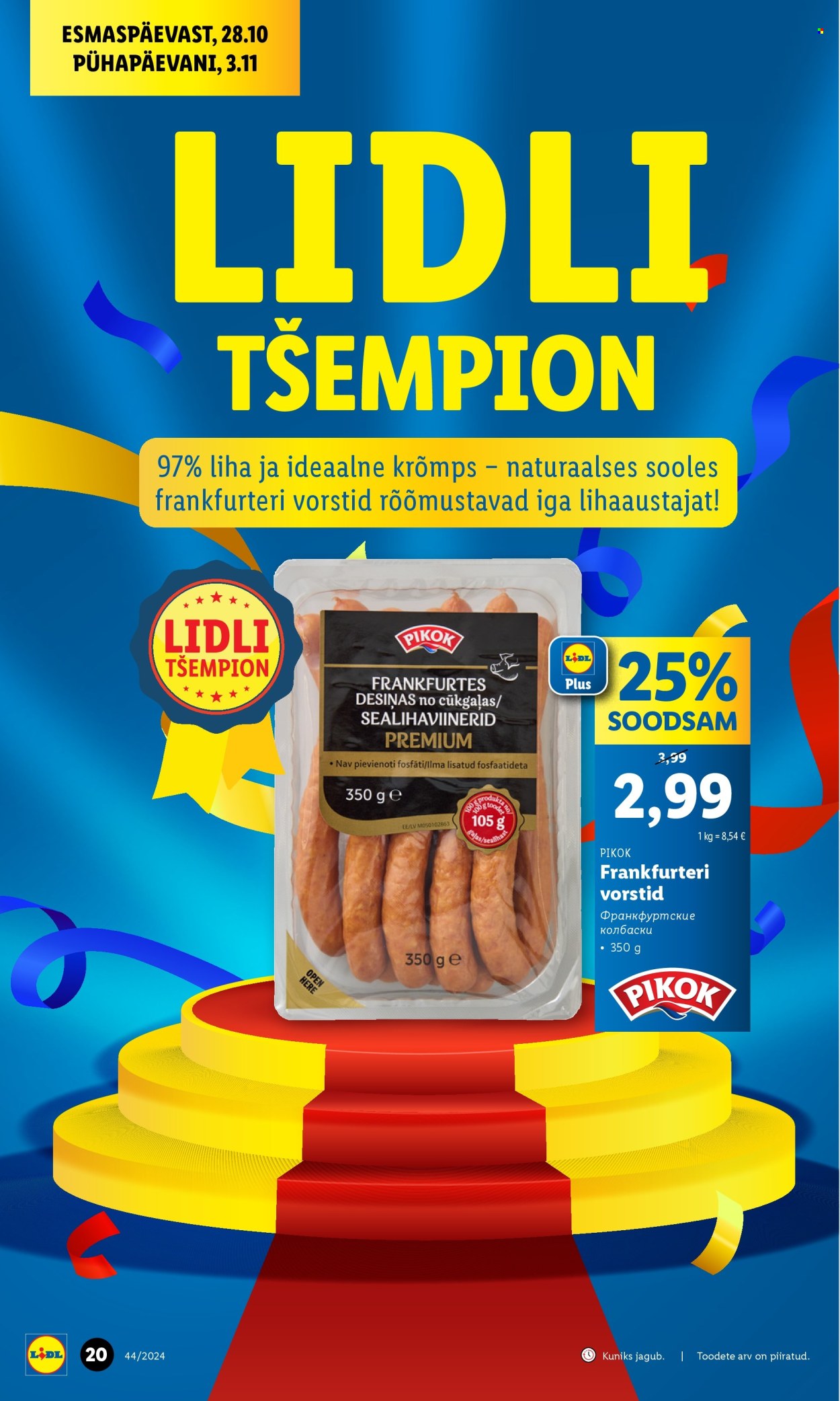 Lidl kliendileht - 31.10.2024 - 03.11.2024. Lehekülg 20
