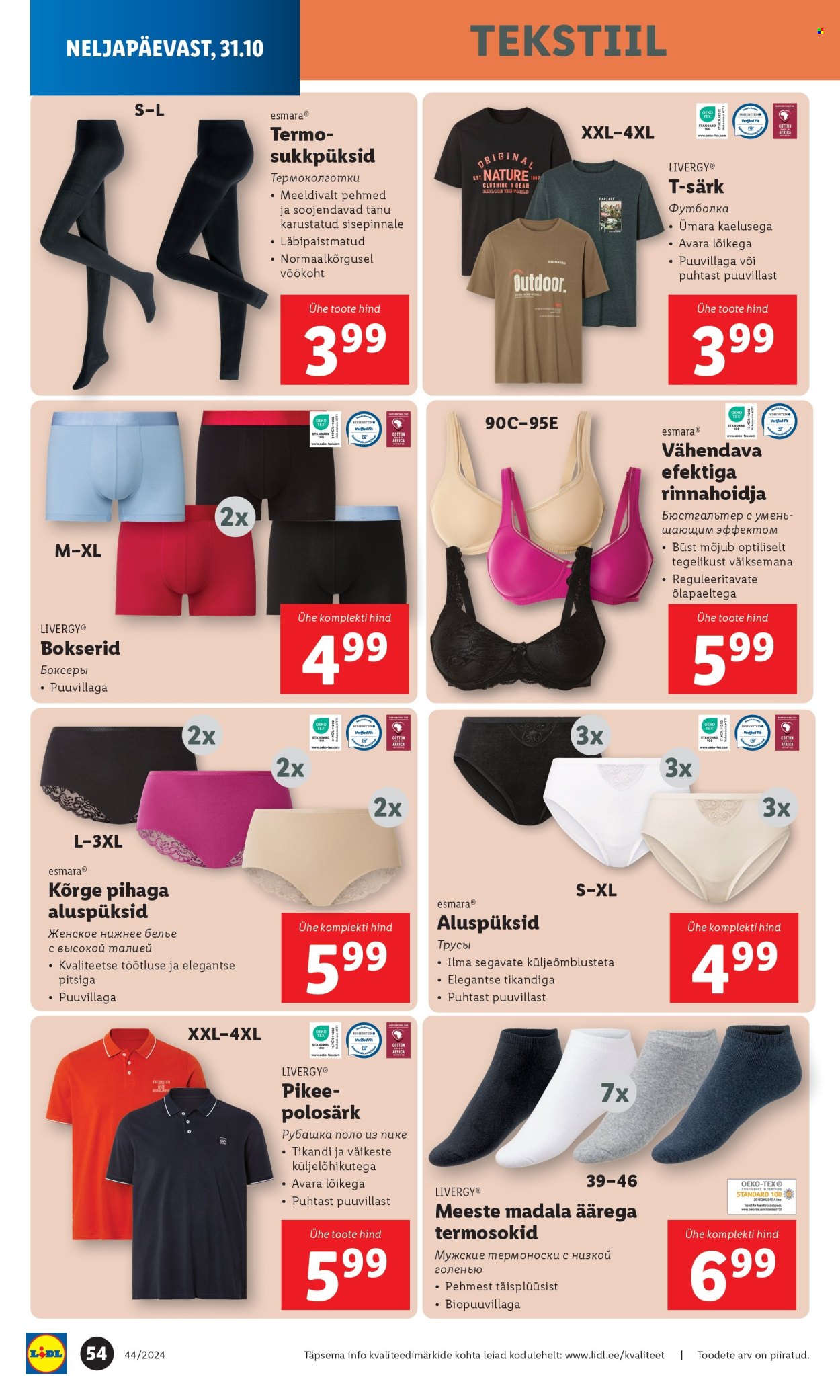 Lidl kliendileht - 31.10.2024 - 03.11.2024. Lehekülg 54