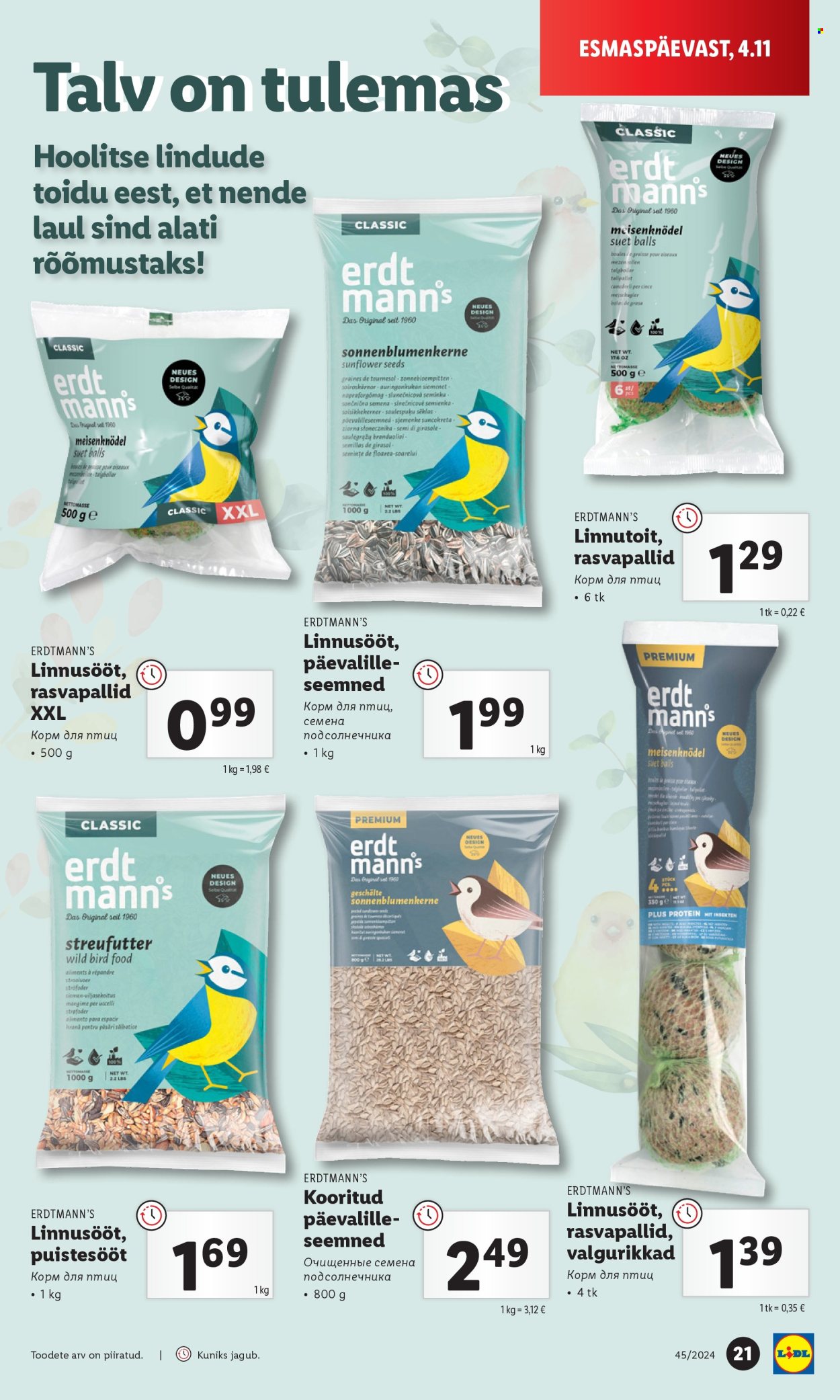 Lidl kliendileht - 04.11.2024 - 10.11.2024. Lehekülg 21