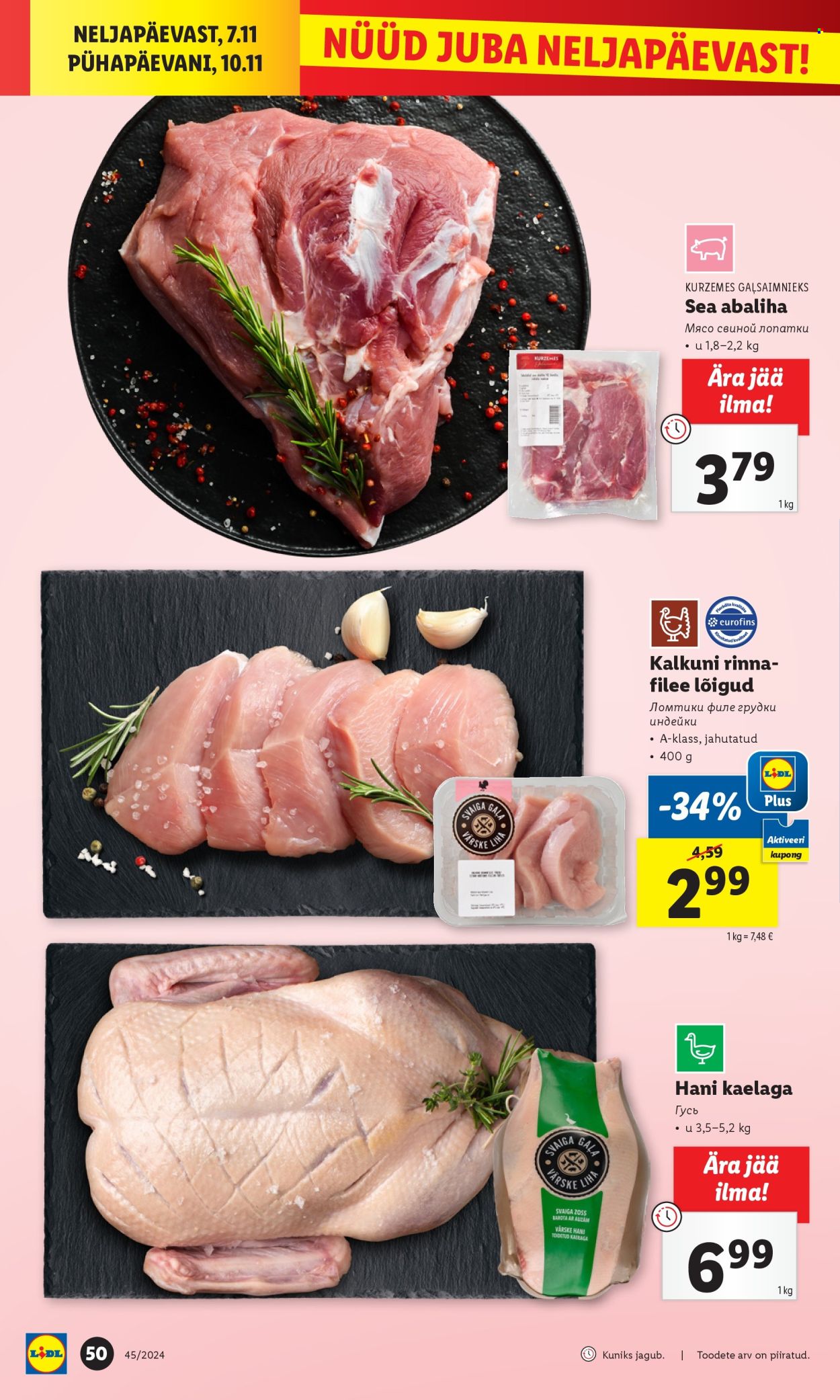 Lidl kliendileht - 04.11.2024 - 10.11.2024. Lehekülg 50