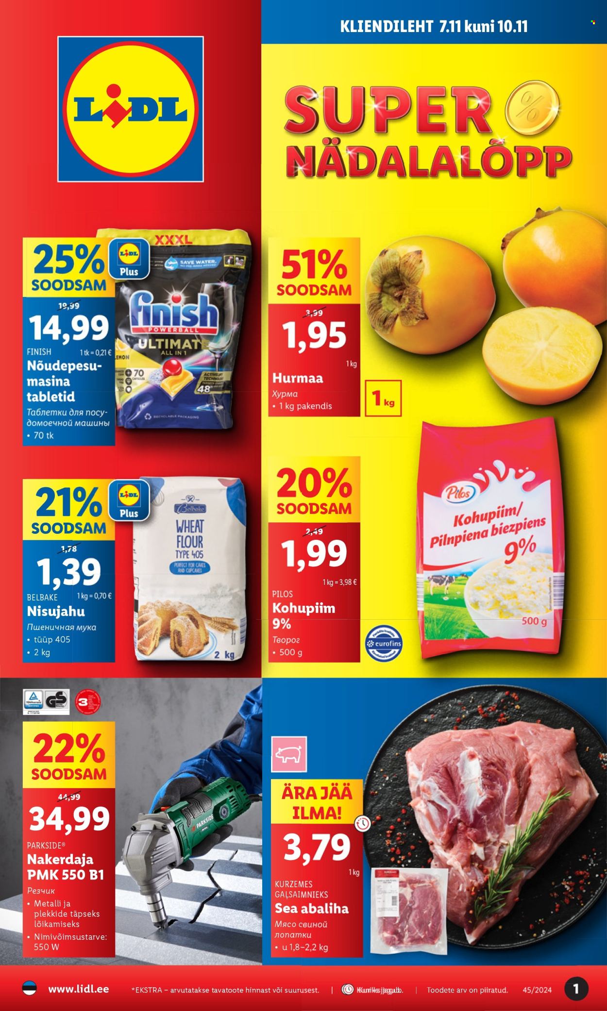 Lidl kliendileht - 07.11.2024 - 10.11.2024. Lehekülg 1
