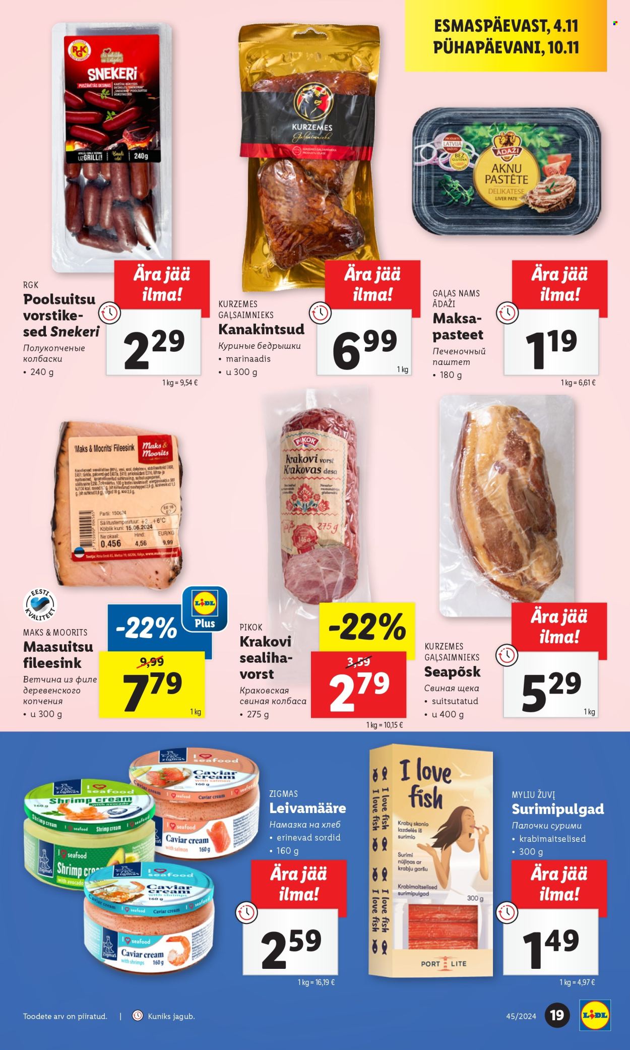 Lidl kliendileht - 07.11.2024 - 10.11.2024. Lehekülg 19