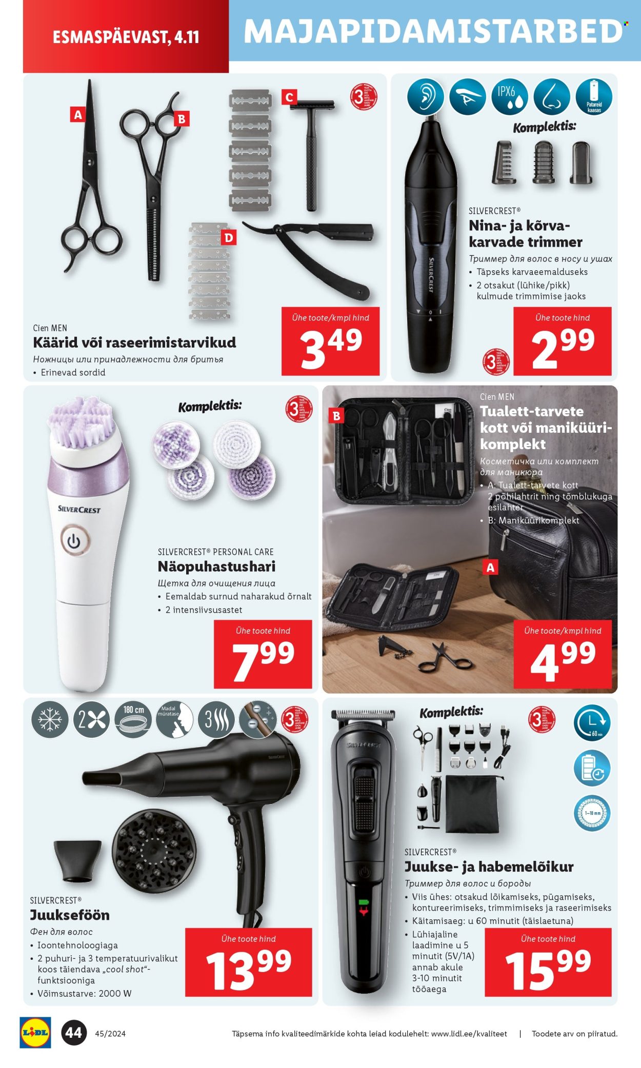 Lidl kliendileht - 07.11.2024 - 10.11.2024. Lehekülg 44