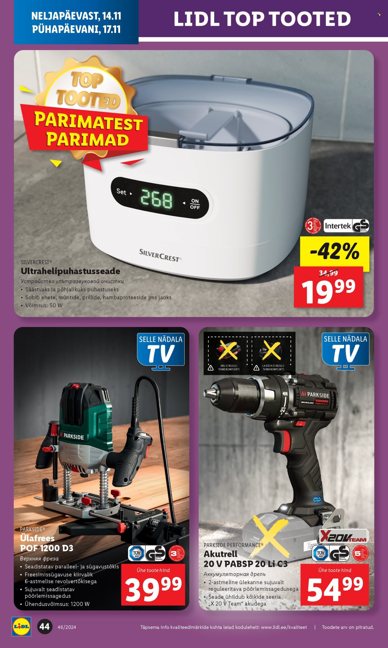 Lidl kliendileht - 11.11.2024 - 17.11.2024. Lehekülg 44