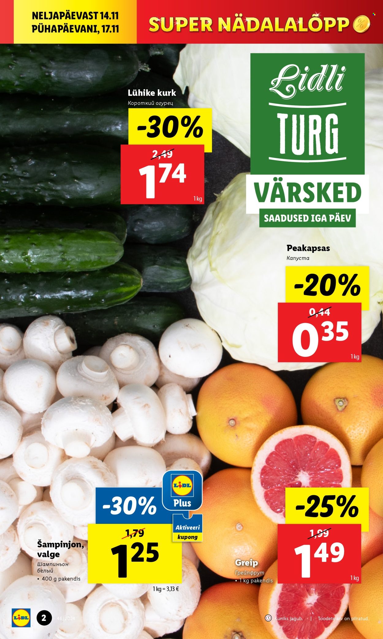 Lidl kliendileht - 14.11.2024 - 17.11.2024. Lehekülg 2