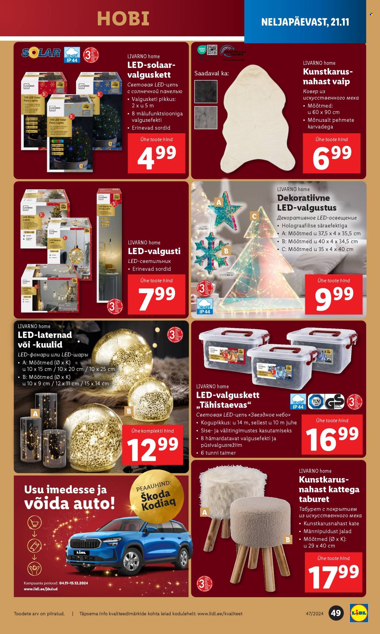 Lidl kliendileht - 18.11.2024 - 24.11.2024. Lehekülg 49