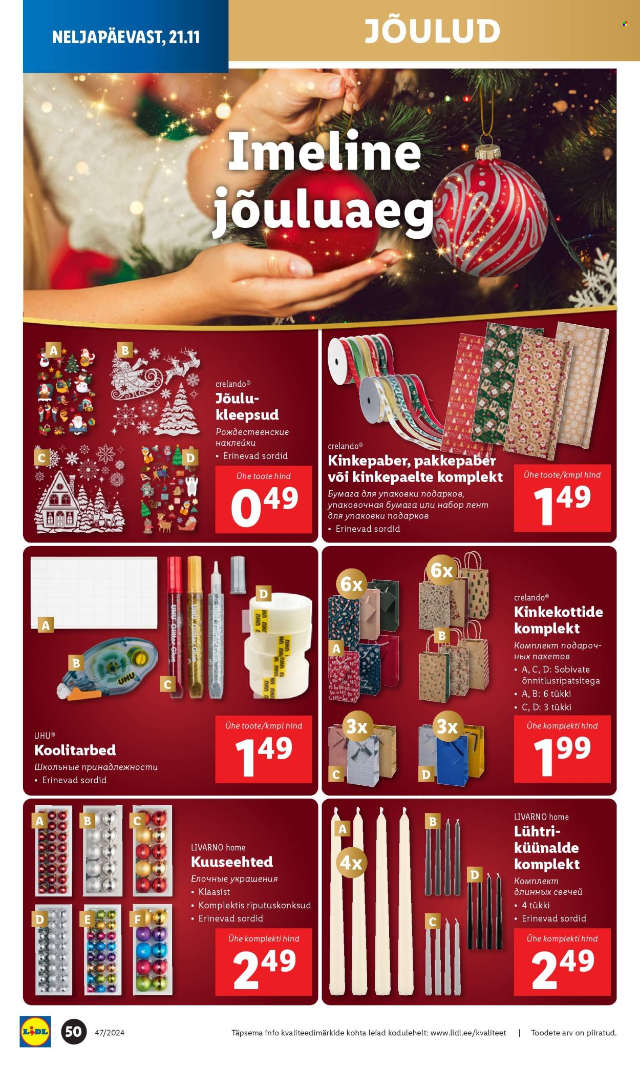 Lidl kliendileht - 18.11.2024 - 24.11.2024. Lehekülg 50