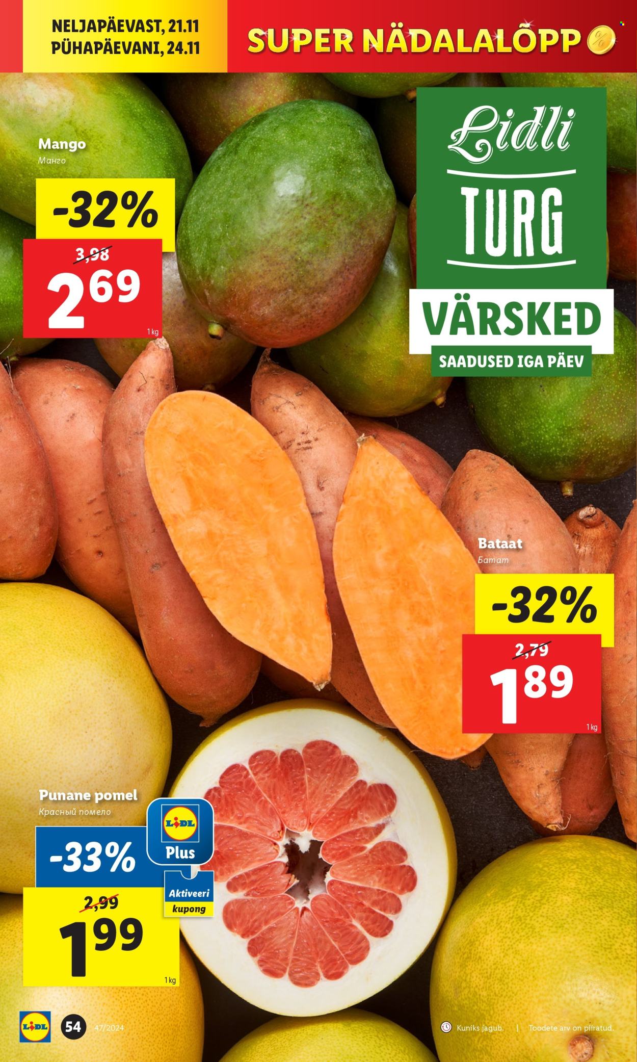 Lidl kliendileht - 18.11.2024 - 24.11.2024. Lehekülg 54
