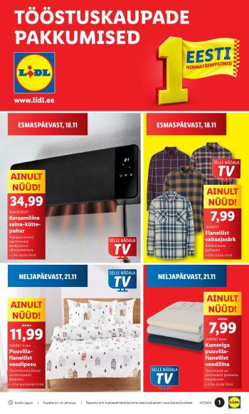Kaupluse Lidl kliendileht - 18.11.2024 - 24.11.2024.