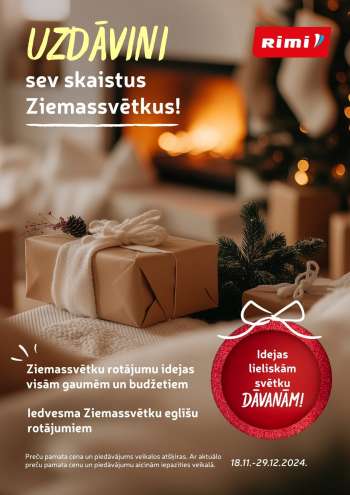 Kaupluse Rimi kliendileht - 18.11.2024 - 29.12.2024.