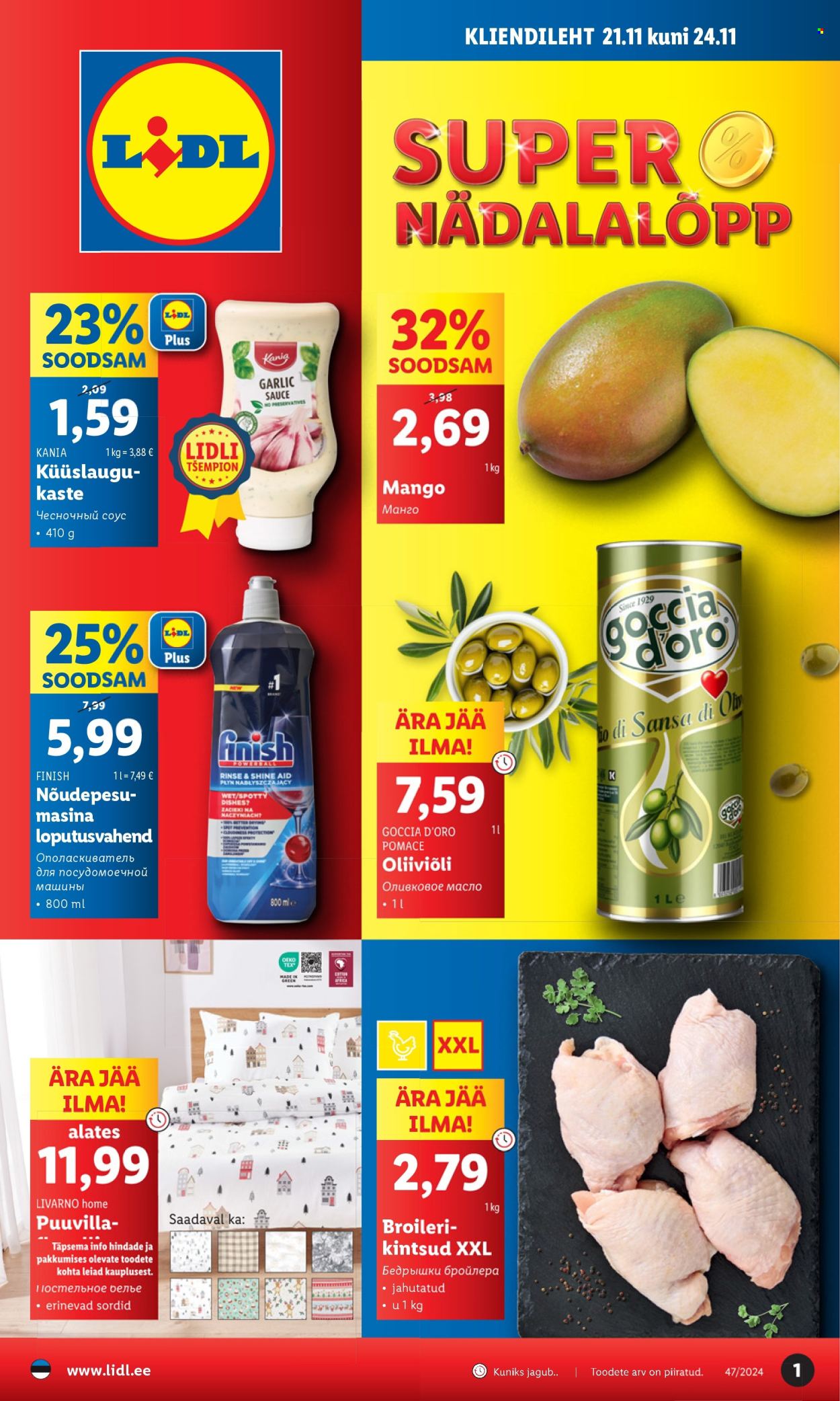 Lidl kliendileht - 21.11.2024 - 24.11.2024. Lehekülg 1