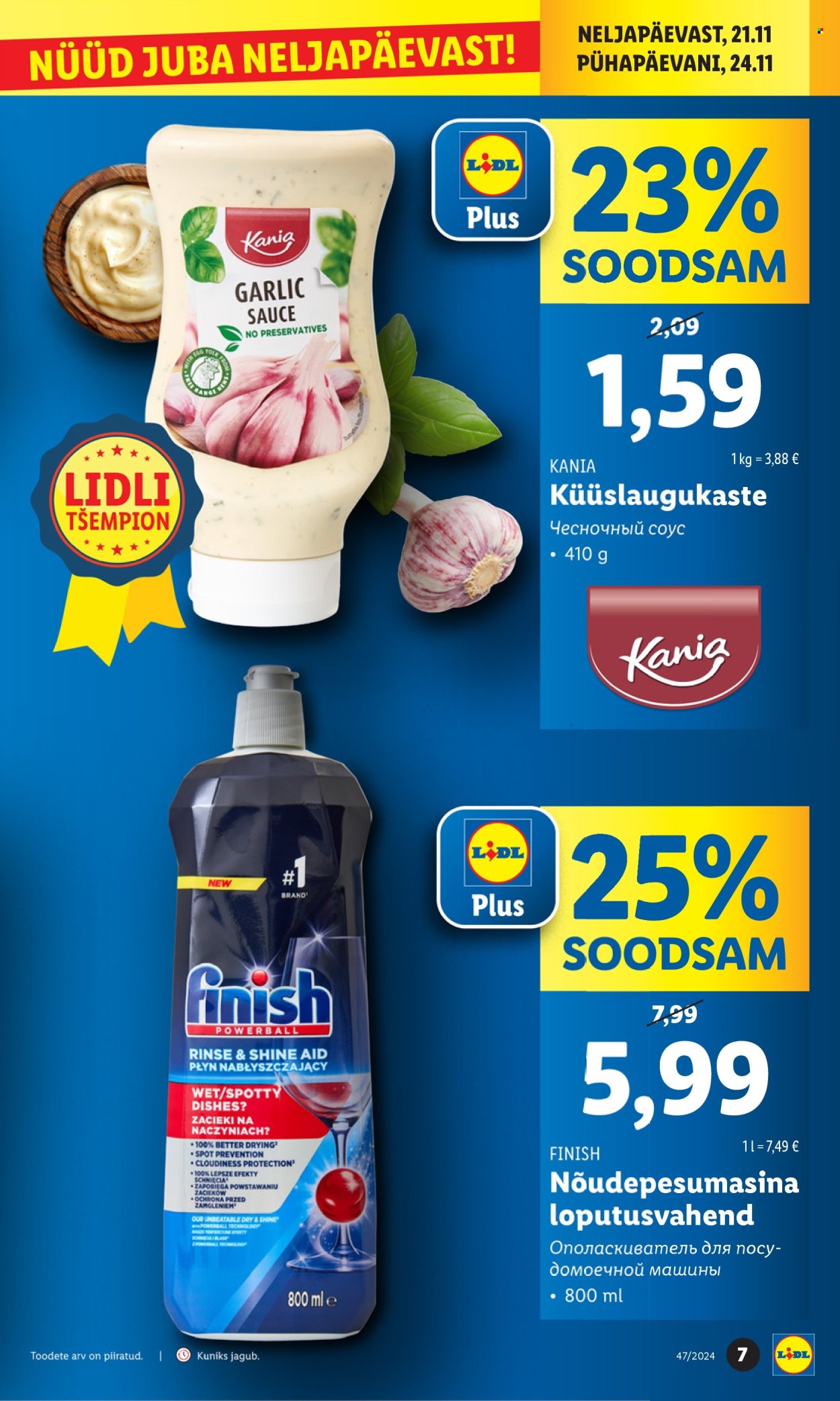 Lidl kliendileht - 21.11.2024 - 24.11.2024. Lehekülg 7