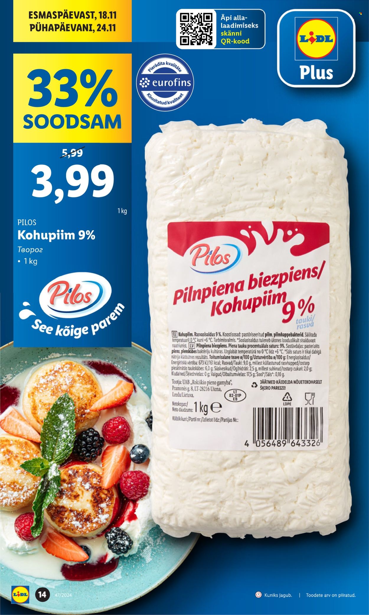 Lidl kliendileht - 21.11.2024 - 24.11.2024. Lehekülg 14