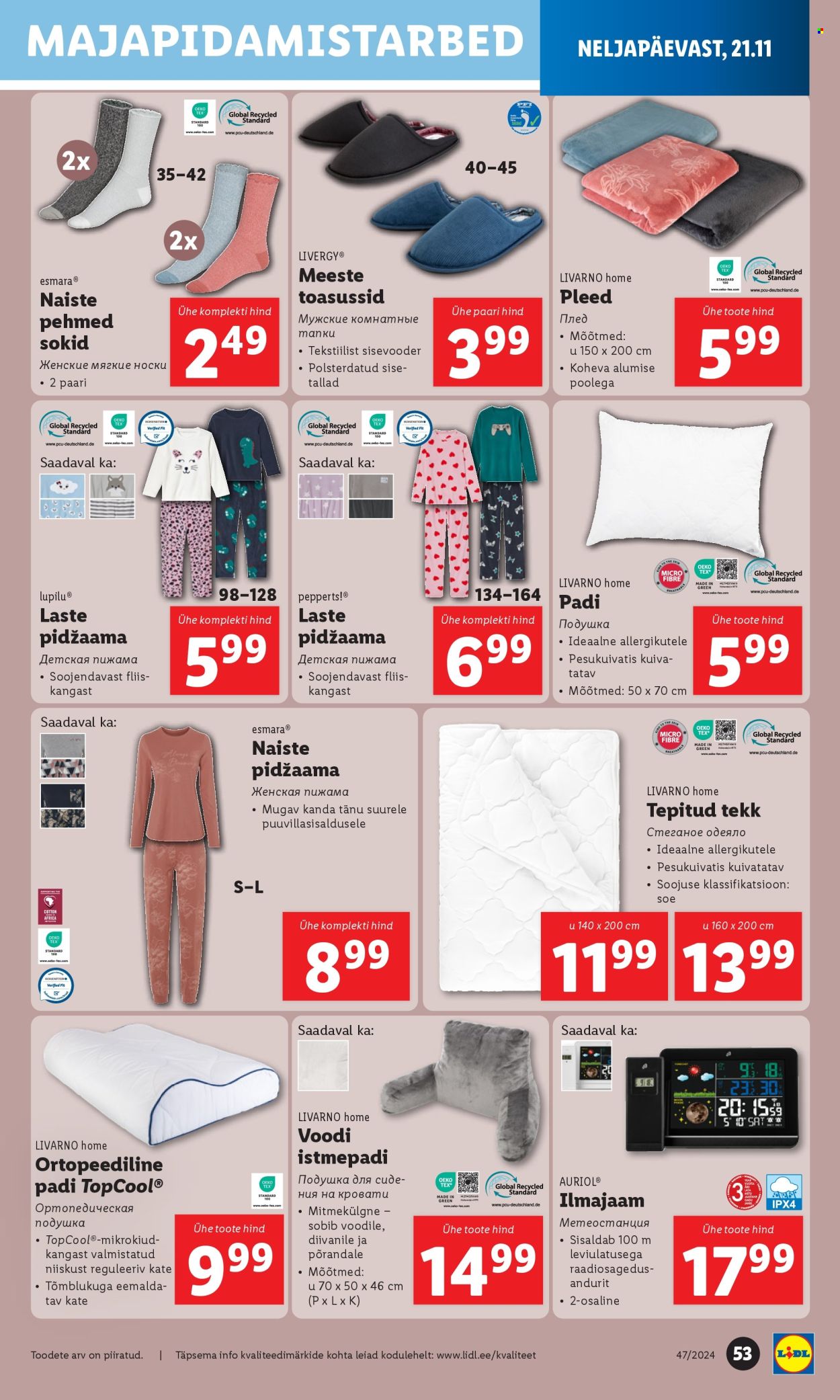 Lidl kliendileht - 21.11.2024 - 24.11.2024. Lehekülg 53