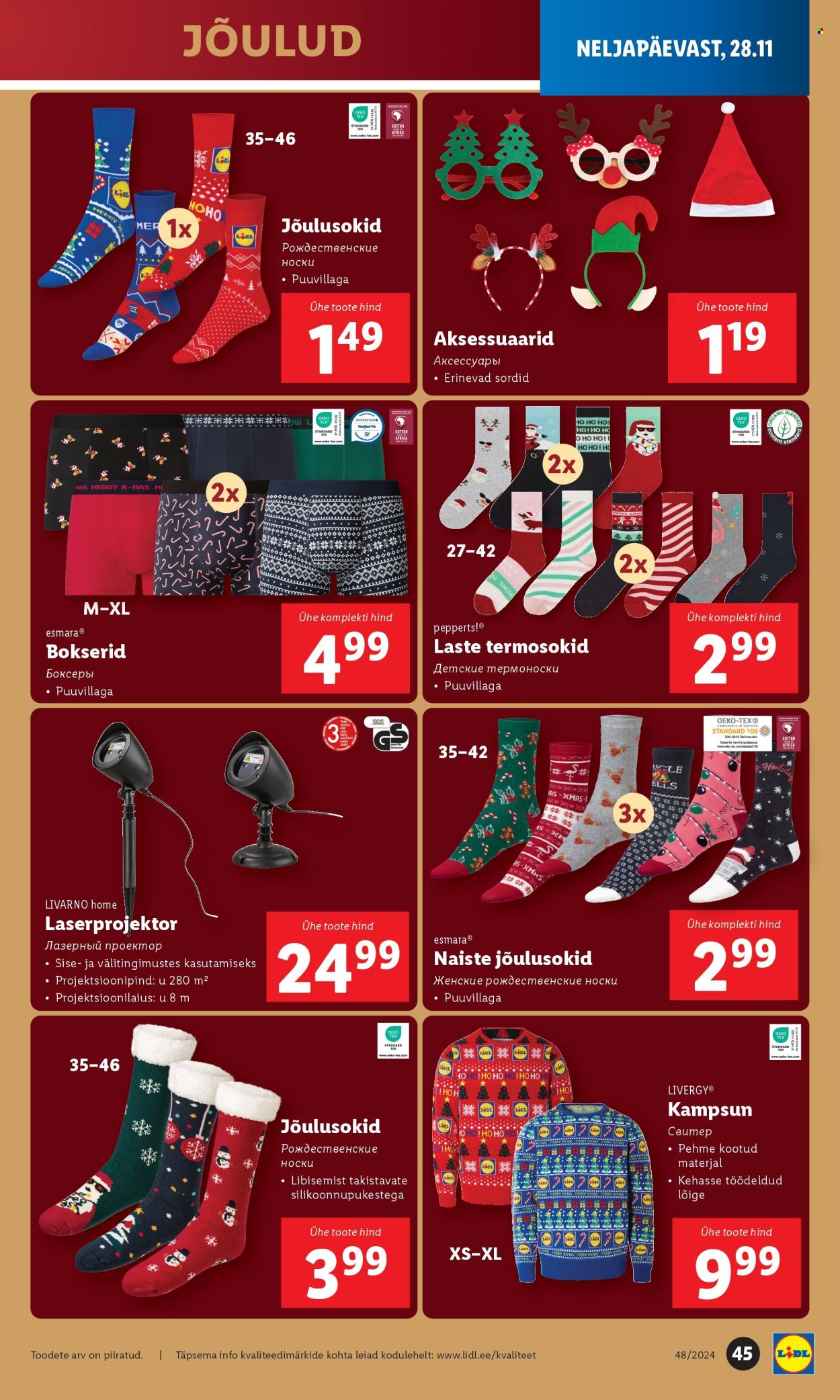 Lidl kliendileht - 25.11.2024 - 01.12.2024. Lehekülg 45