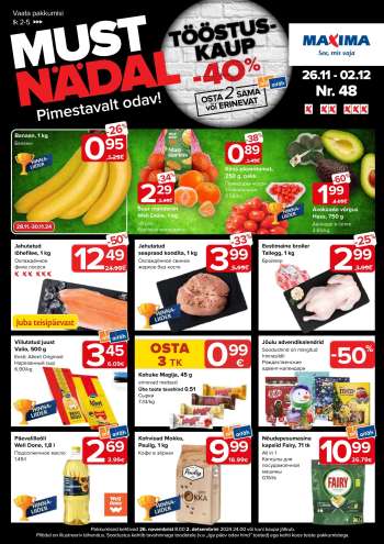 Kaupluse Maxima kliendileht - 26.11.2024 - 02.12.2024.