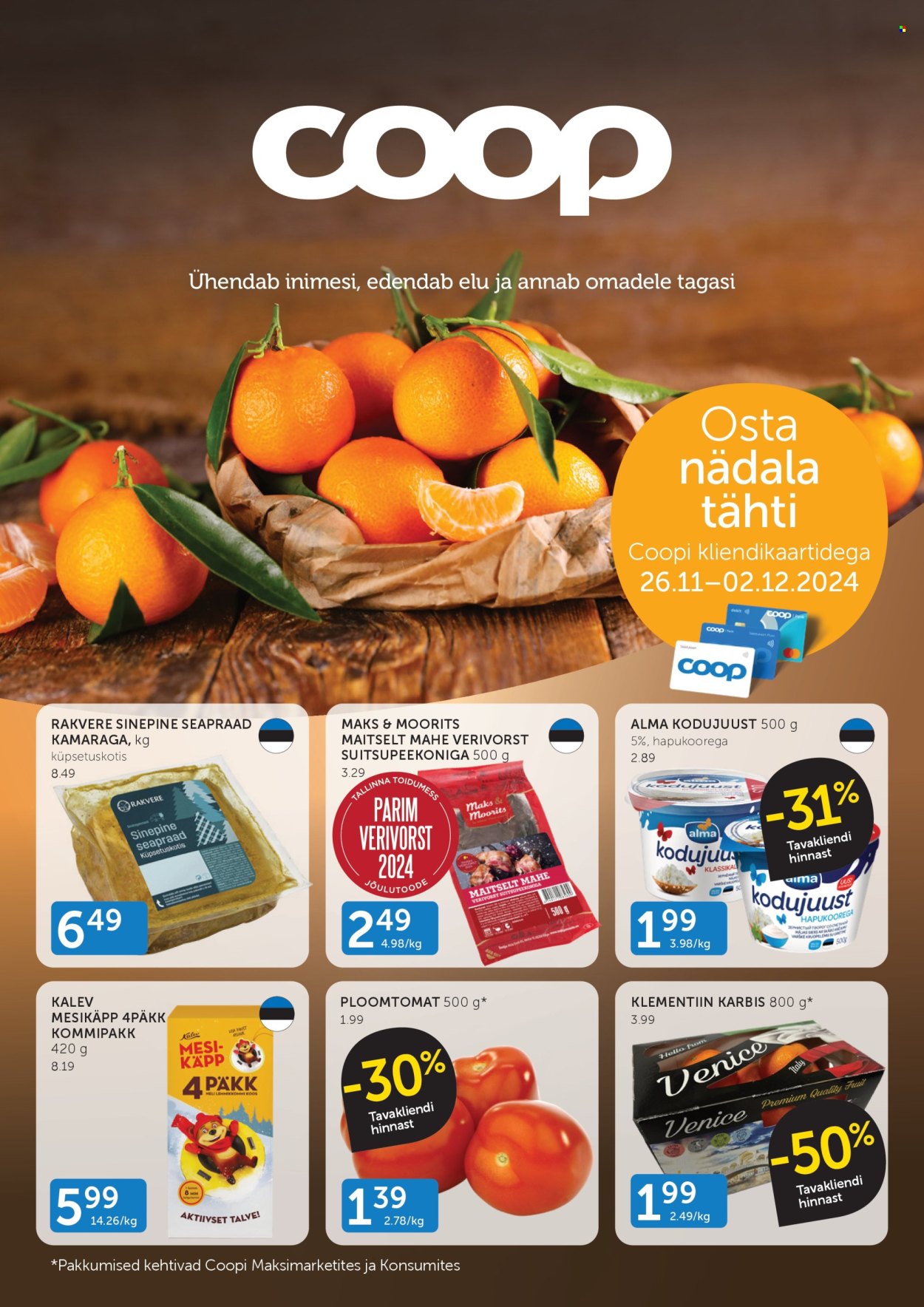 Coop kliendileht - 26.11.2024 - 02.12.2024. Lehekülg 1