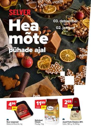 Kaupluse Selver kliendileht - 03.12.2024 - 02.01.2025.