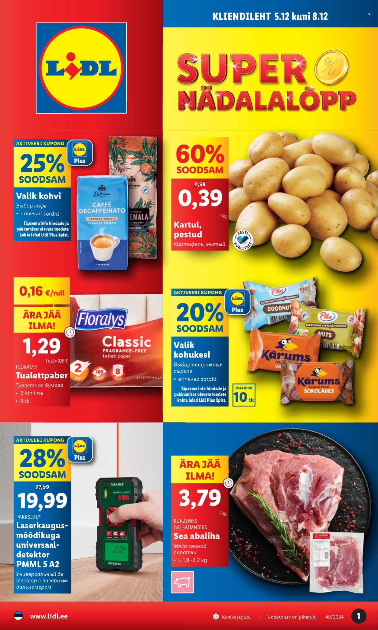 Lidl kliendileht - 05.12.2024 - 08.12.2024. Lehekülg 1