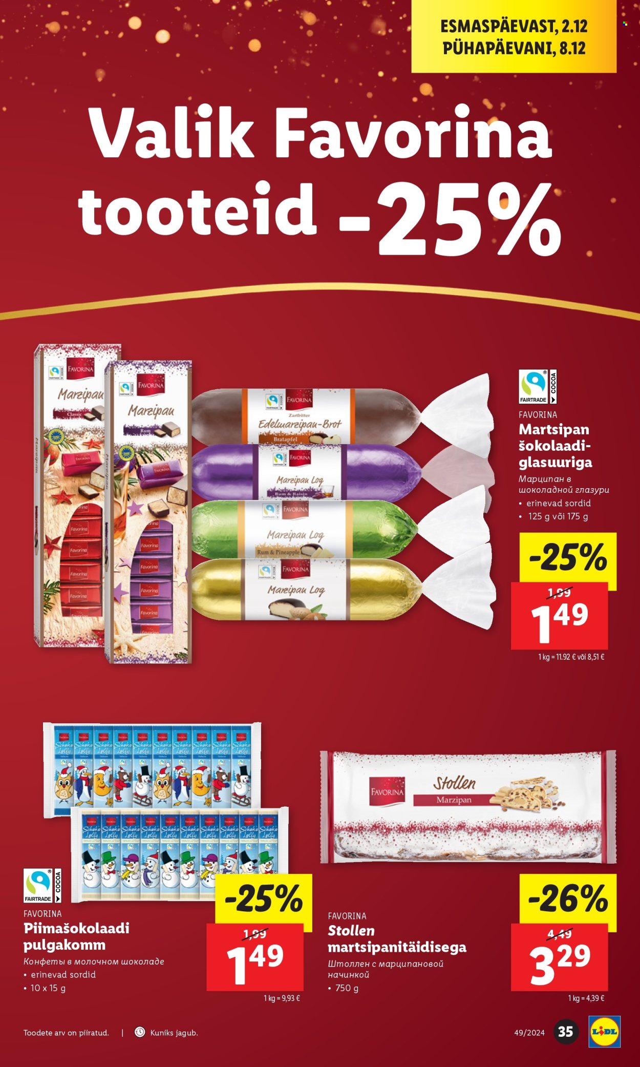 Lidl kliendileht - 05.12.2024 - 08.12.2024. Lehekülg 35