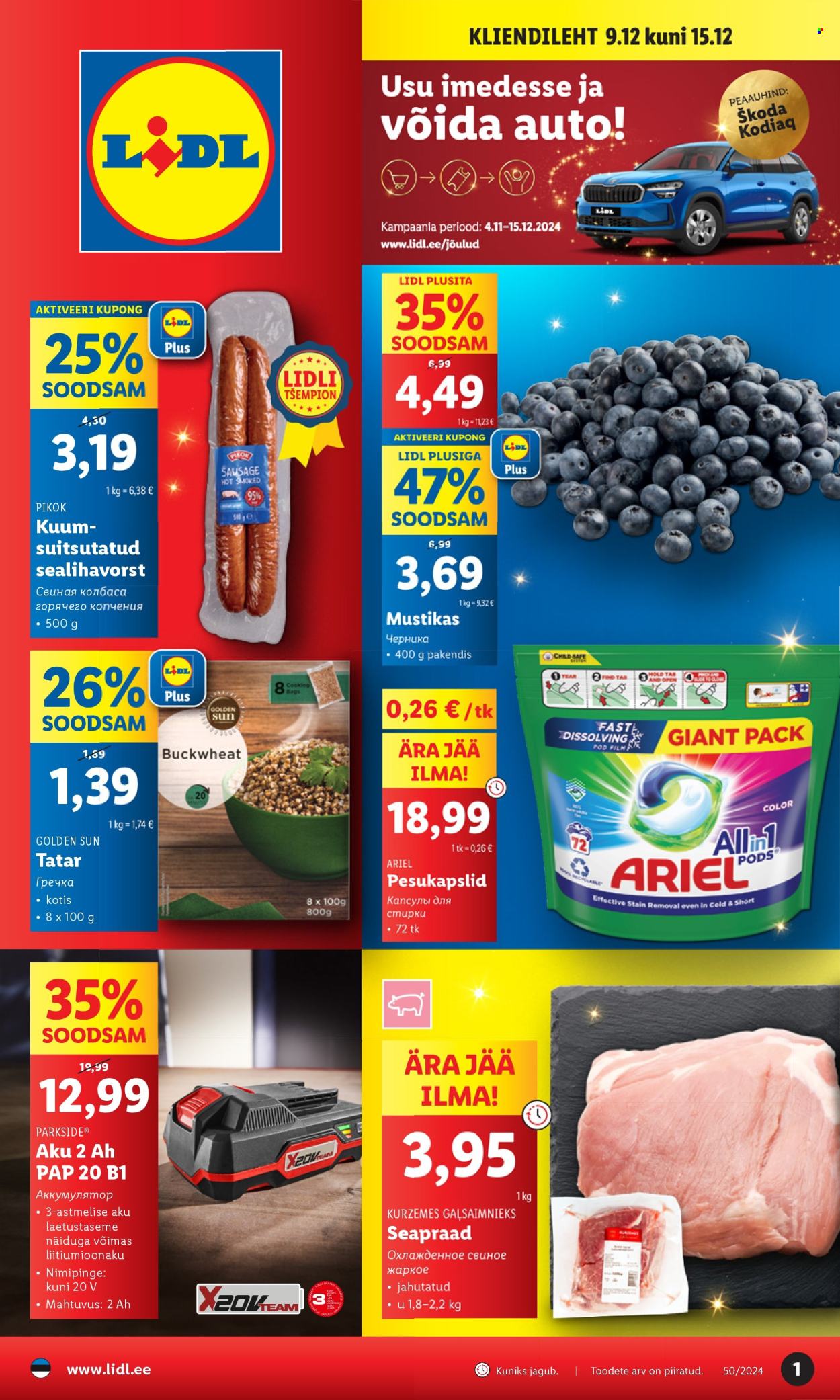 Lidl kliendileht - 09.12.2024 - 15.12.2024. Lehekülg 1