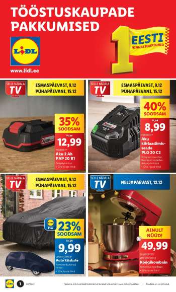 Kaupluse Lidl kliendileht - 09.12.2024 - 15.12.2024.