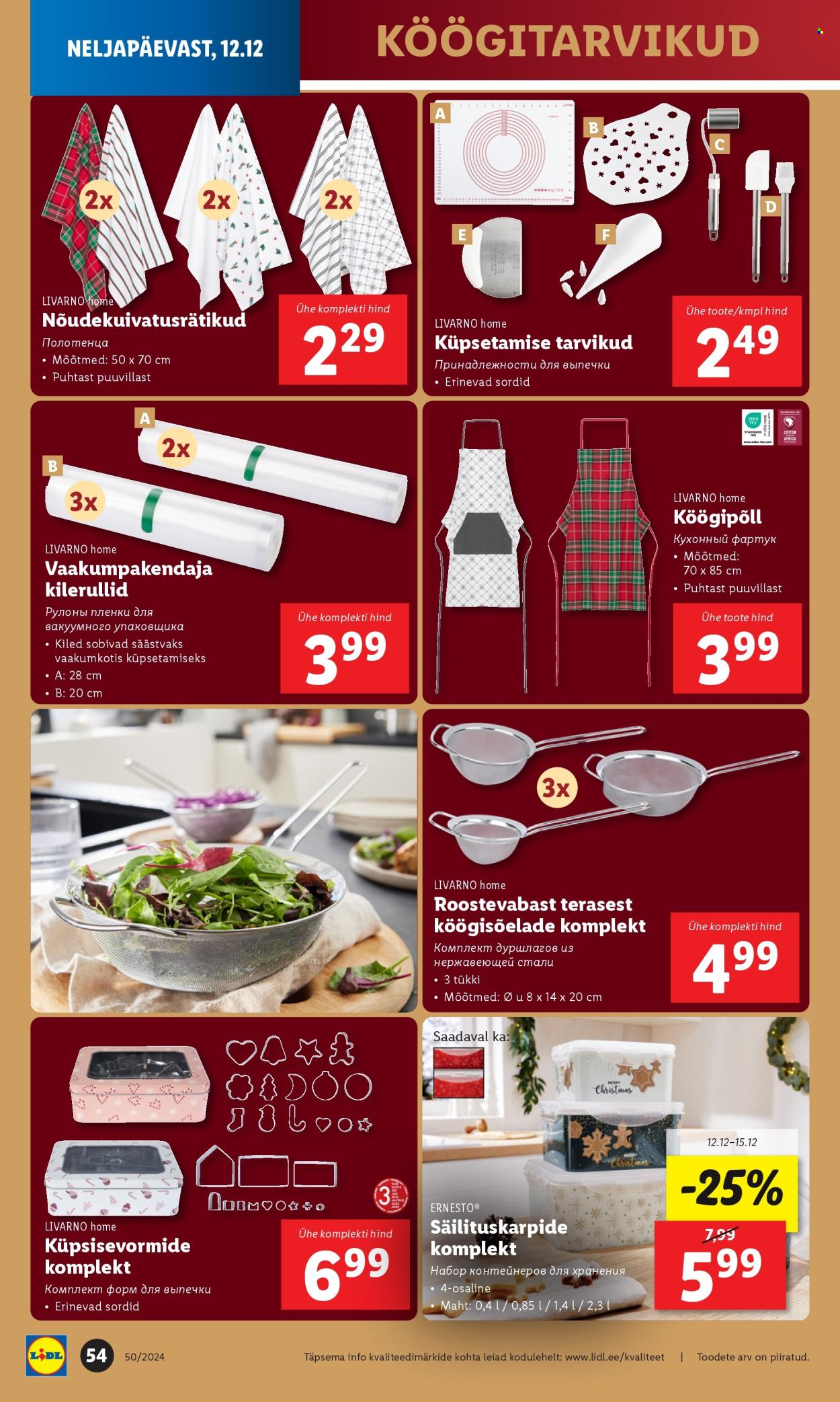 Lidl kliendileht - 12.12.2024 - 15.12.2024. Lehekülg 54