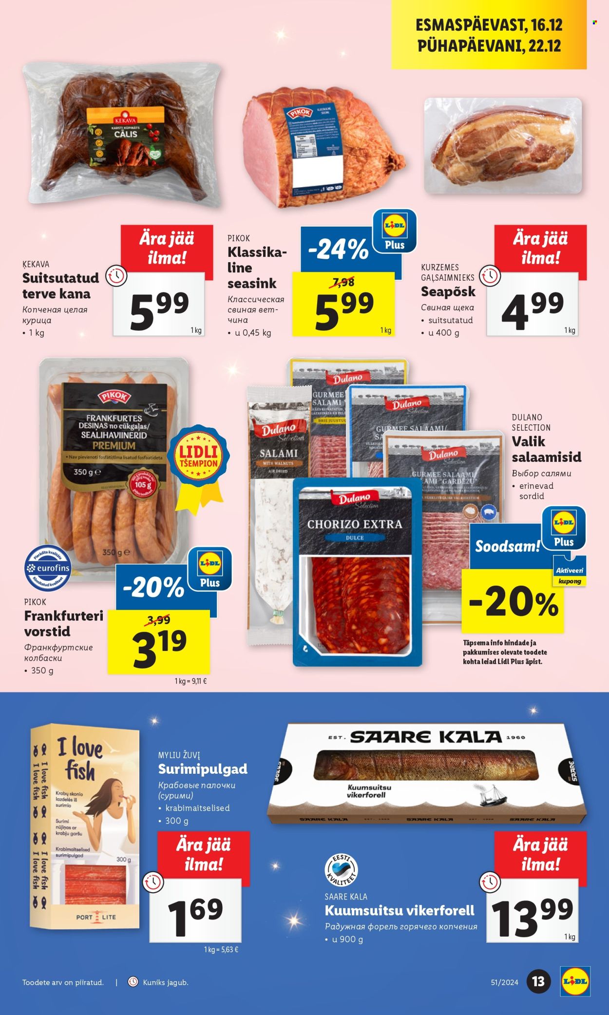 Lidl kliendileht - 16.12.2024 - 23.12.2024. Lehekülg 13