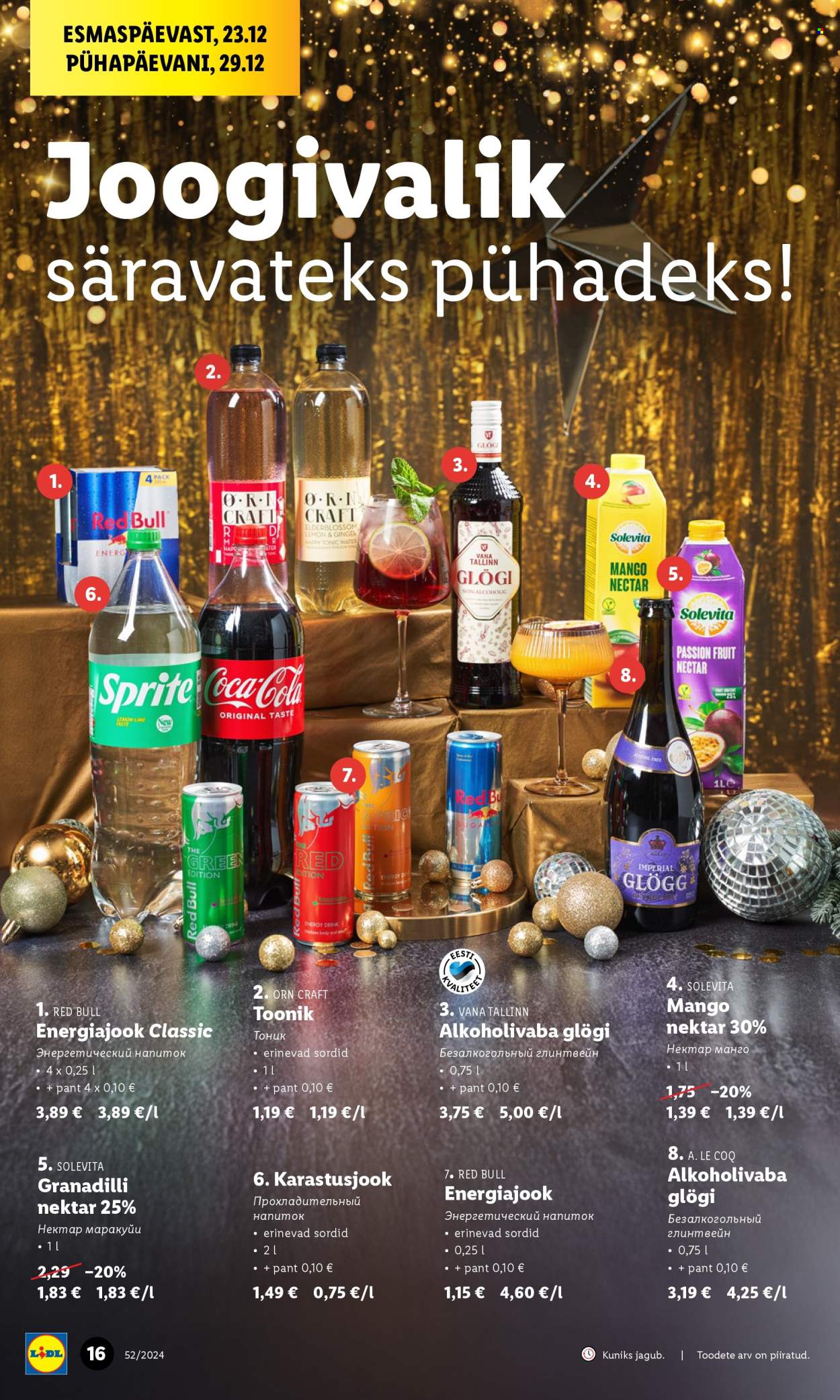 Lidl kliendileht - 23.12.2024 - 29.12.2024. Lehekülg 16