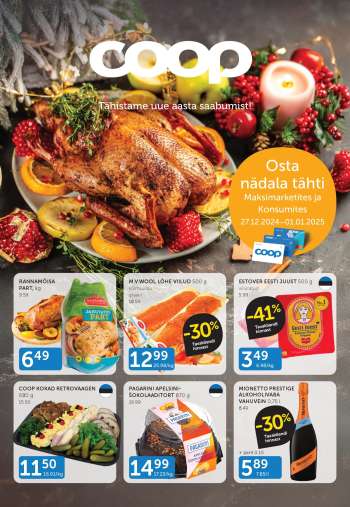 Kaupluse Coop kliendileht - 27.12.2024 - 01.01.2025.