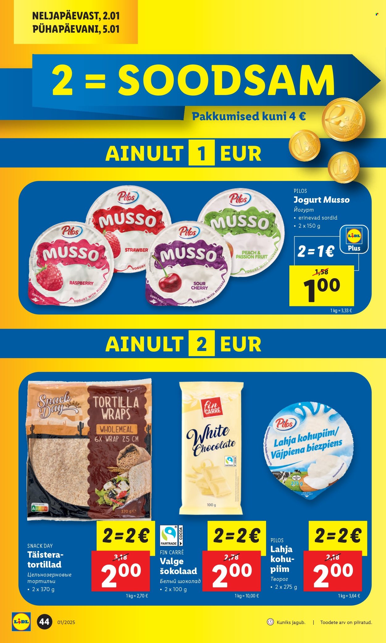 Lidl kliendileht - 30.12.2024 - 05.01.2025. Lehekülg 44