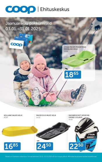 Kaupluse Coop kliendileht - 03.01.2025 - 31.01.2025.