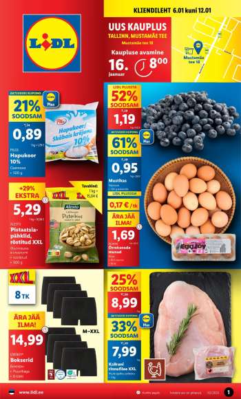 Kaupluse Lidl kliendileht - 06.01.2025 - 12.01.2025.