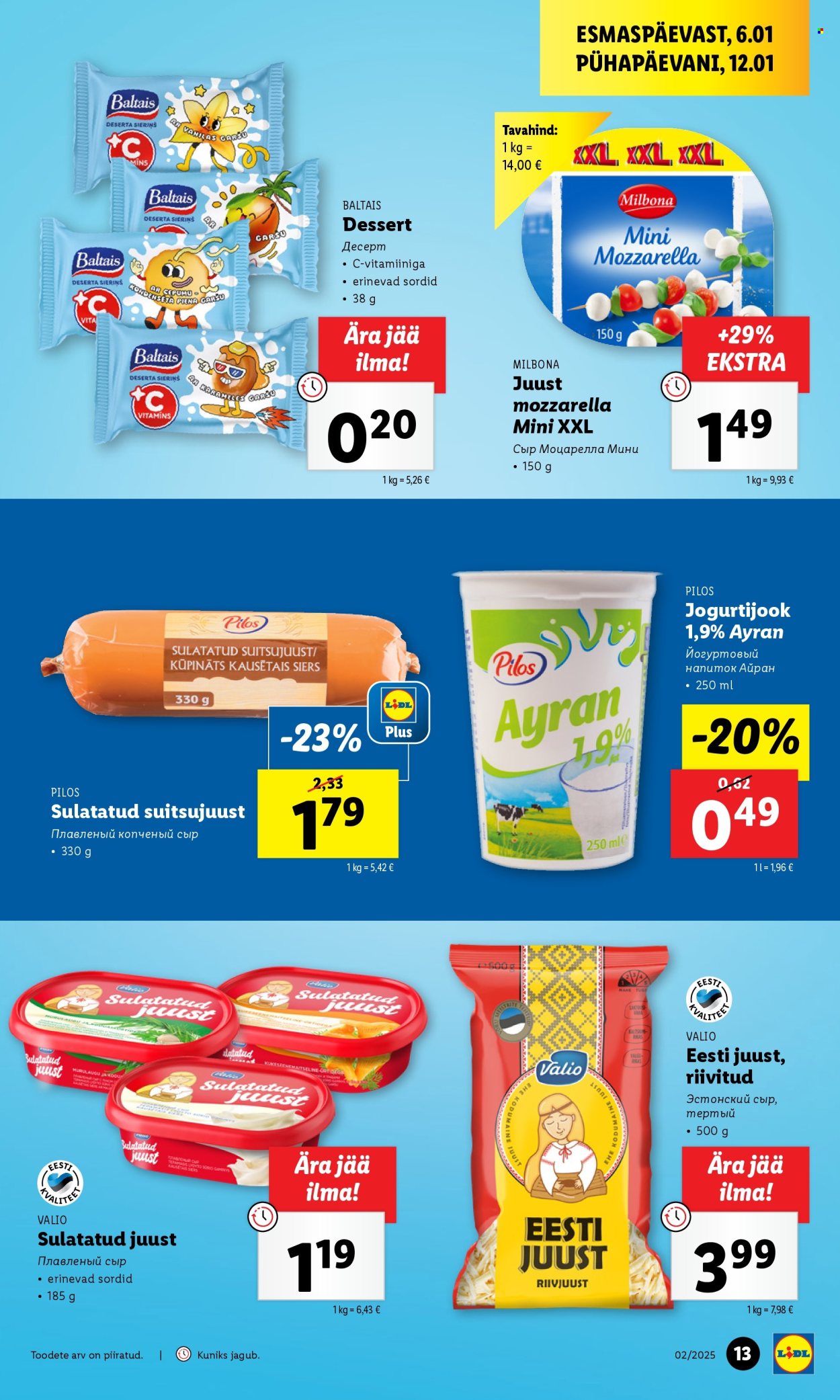 Lidl kliendileht - 06.01.2025 - 12.01.2025. Lehekülg 13