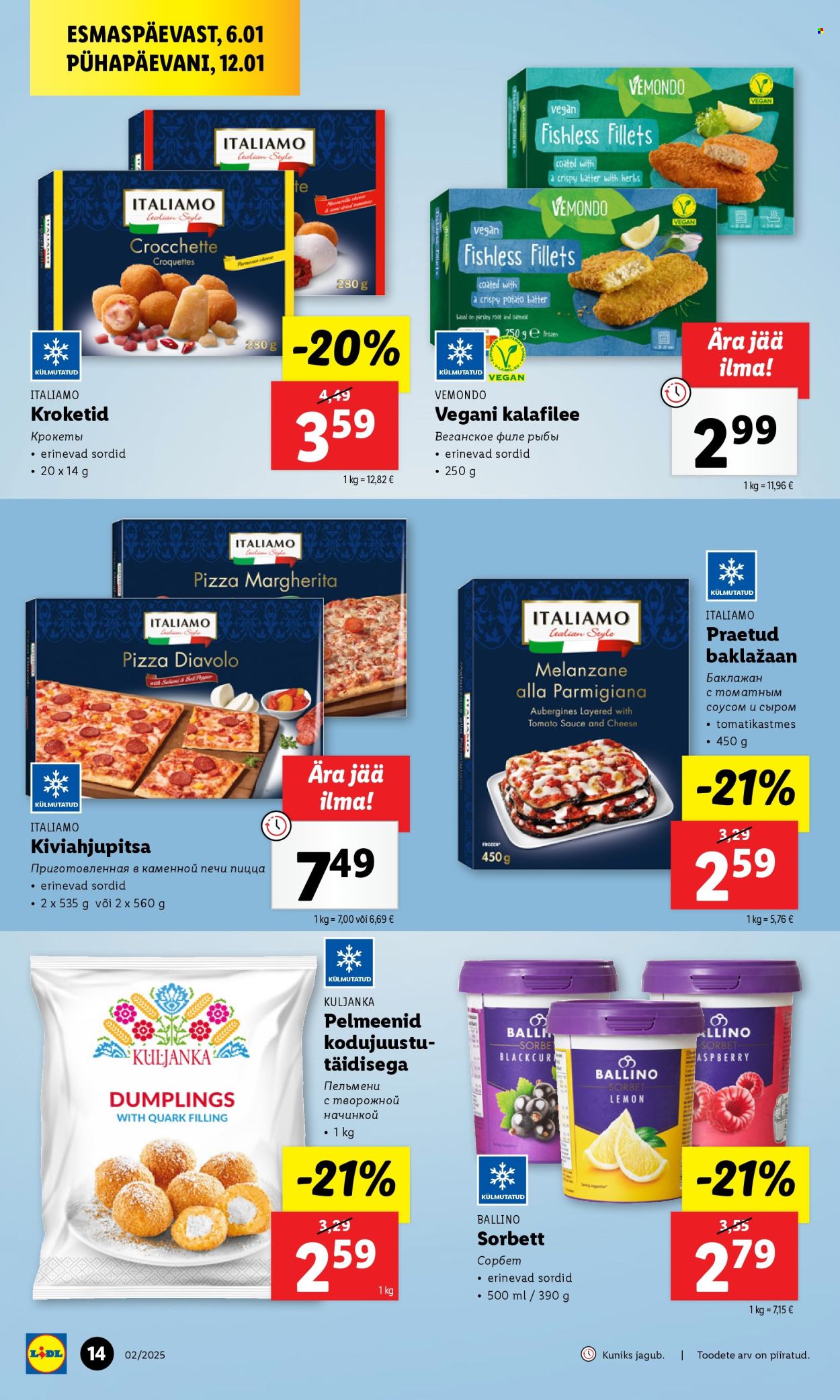 Lidl kliendileht - 06.01.2025 - 12.01.2025. Lehekülg 14