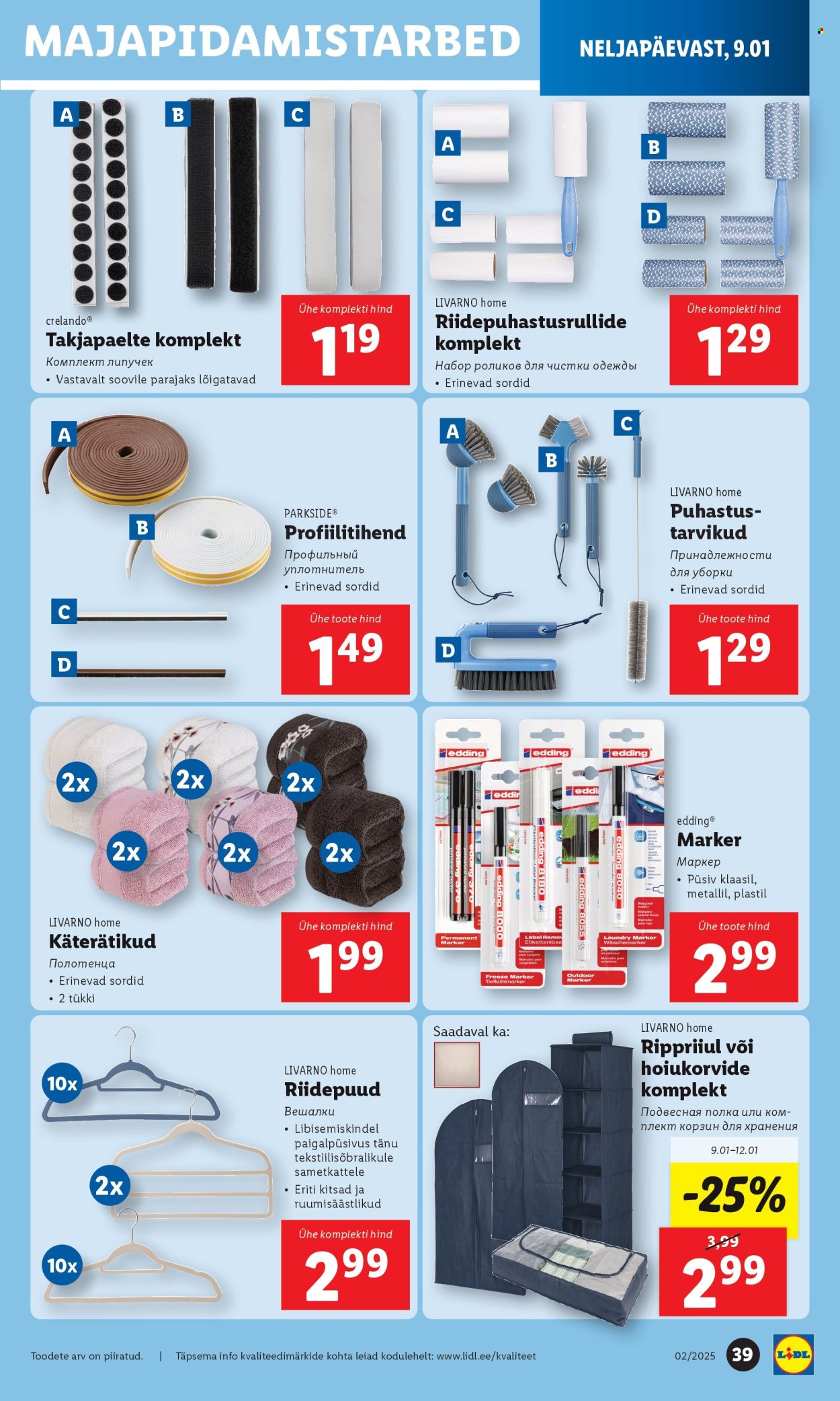 Lidl kliendileht - 06.01.2025 - 12.01.2025. Lehekülg 39