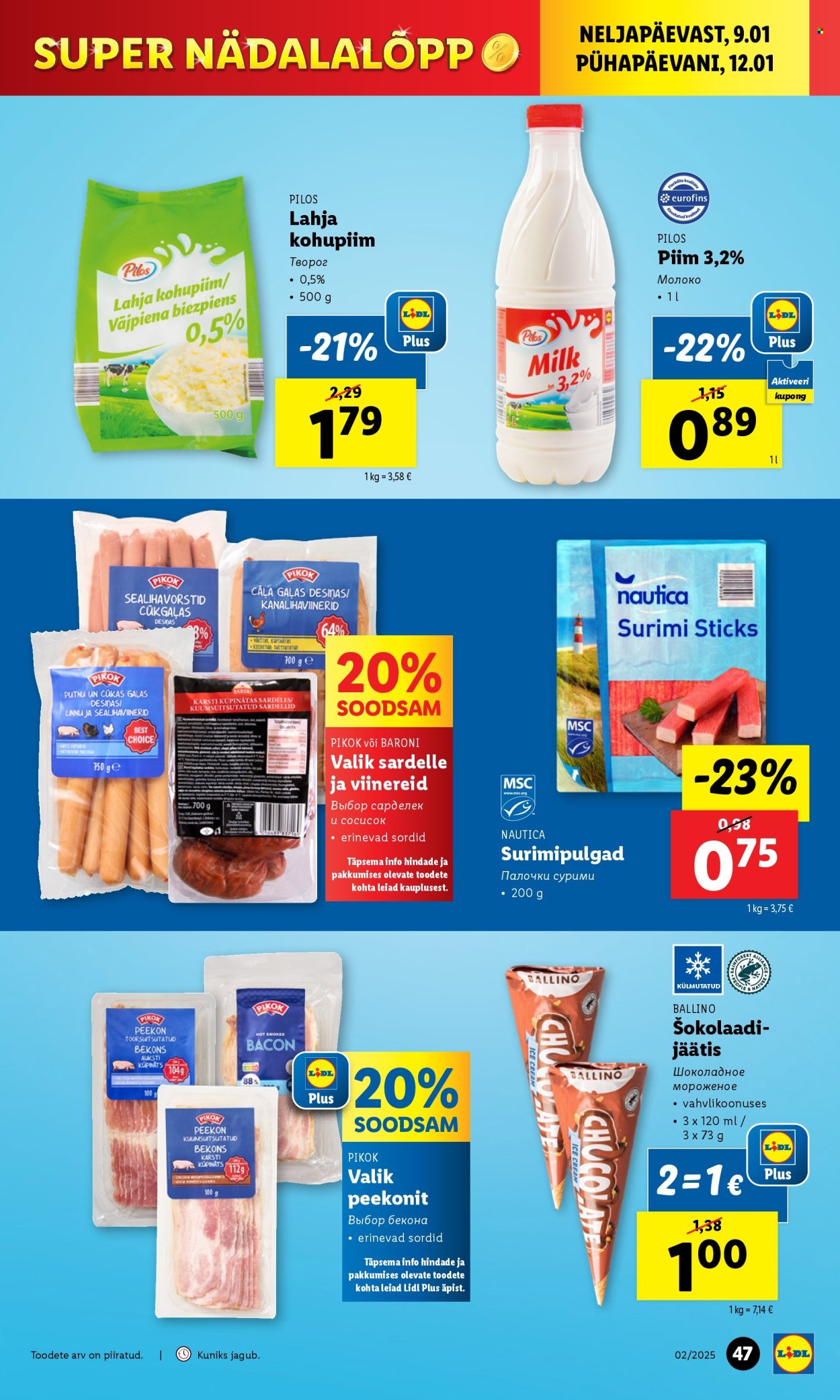 Lidl kliendileht - 06.01.2025 - 12.01.2025. Lehekülg 47
